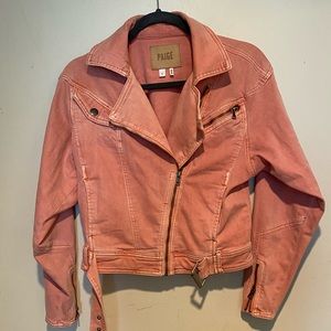 Paige Jean Jacket - Pink